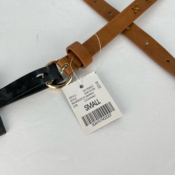 Wet Seal Skinny Brown Faux Leather Belt Woman's Size Small NEW with Tags - Picture 3 of 7